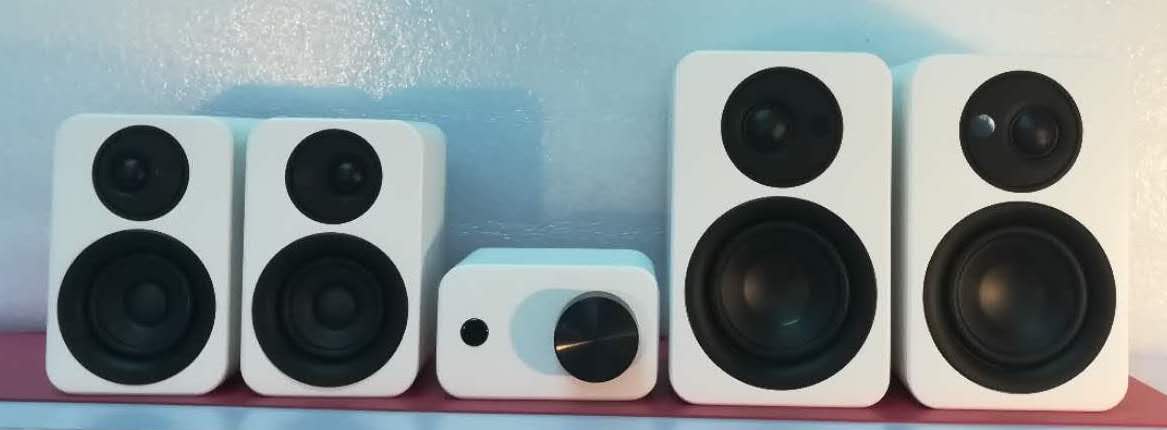 Haut-parleurs actifs - Haut-parleur de moniteur de studio Bluetooth stéréo de 5 pouces