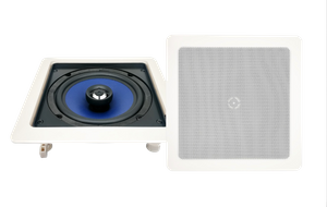 Haut-parleur de plafond carré de 8 pouces