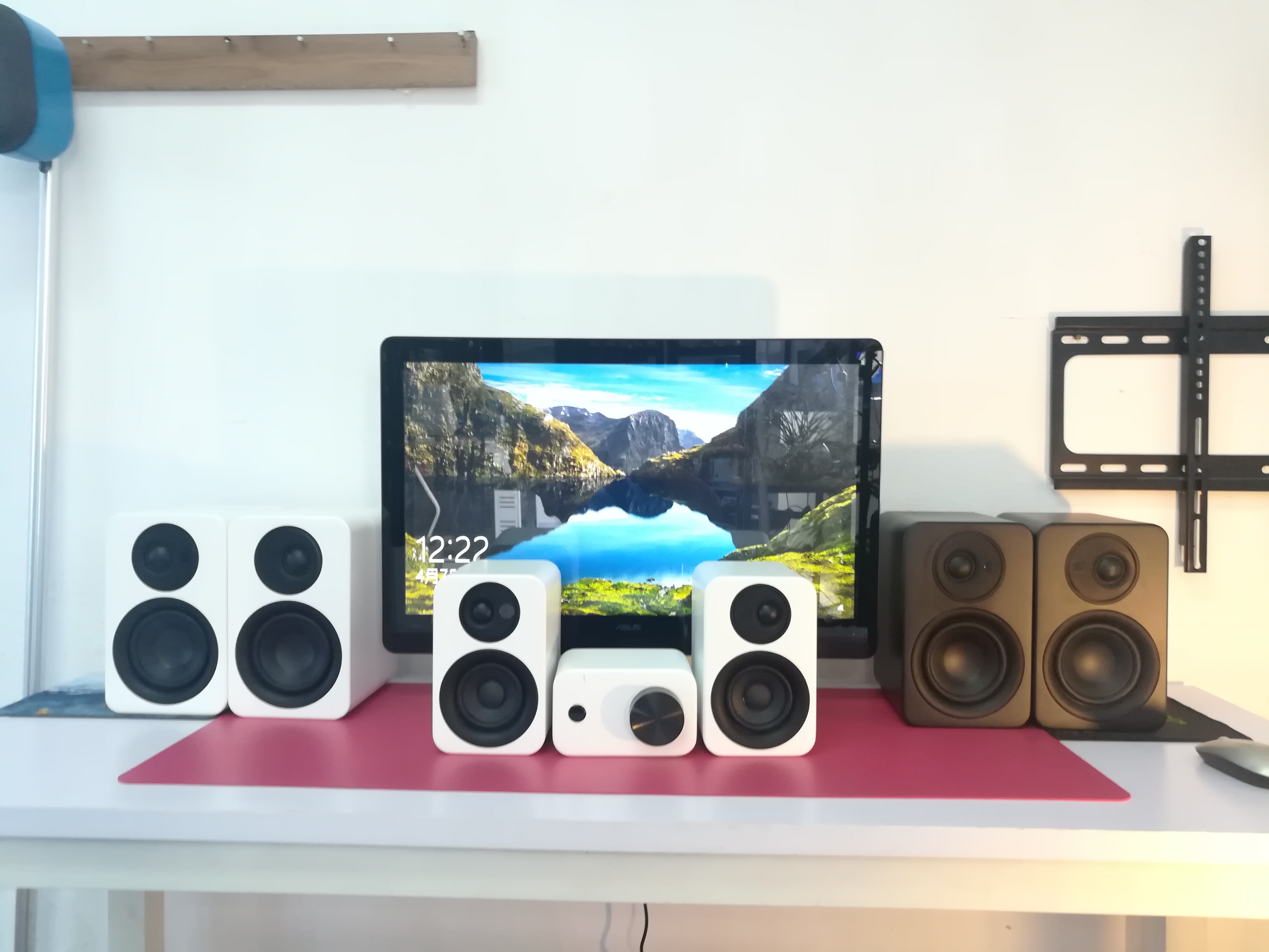 haut-parleur de bibliothèque haute brillance 4 pouces 2 voies HIFI