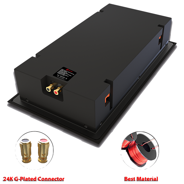 Haut-parleur mural de cinéma maison HIFI à 3 voies de 6,5 pouces