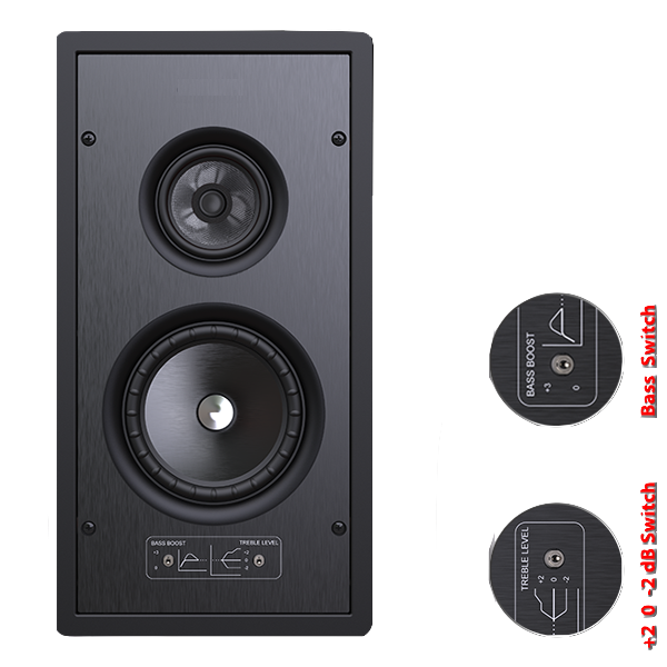 Haut-parleur mural de cinéma maison HIFI à 3 voies de 6,5 pouces